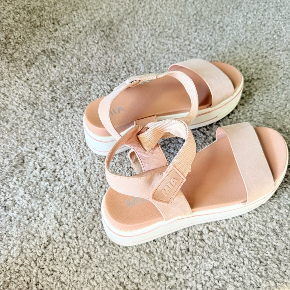 MIA Blush Pink Platform Sandals